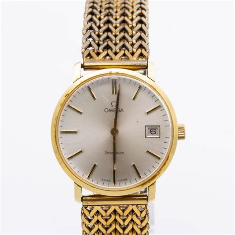 solid gold omega watch value|omega 14k gold watch price.